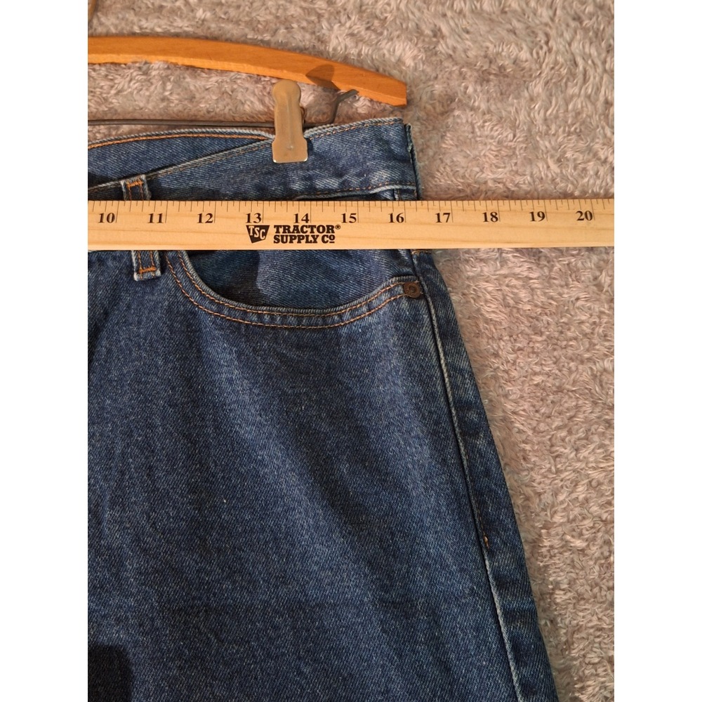 NWT Faded Glory Mens Relaxed Fit Jeans 30x30 Straight Blue Denim Classic Casual - Picture 4 of 11